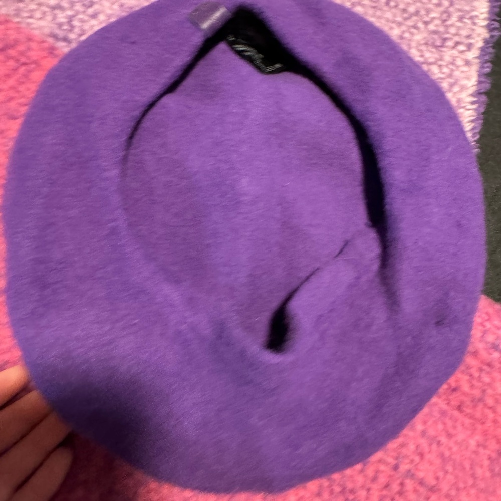 Matching Set!🧣Oversized Wool Purple Ombré Scarf + Purple Beret - & Other Stories - Picture 4 of 6